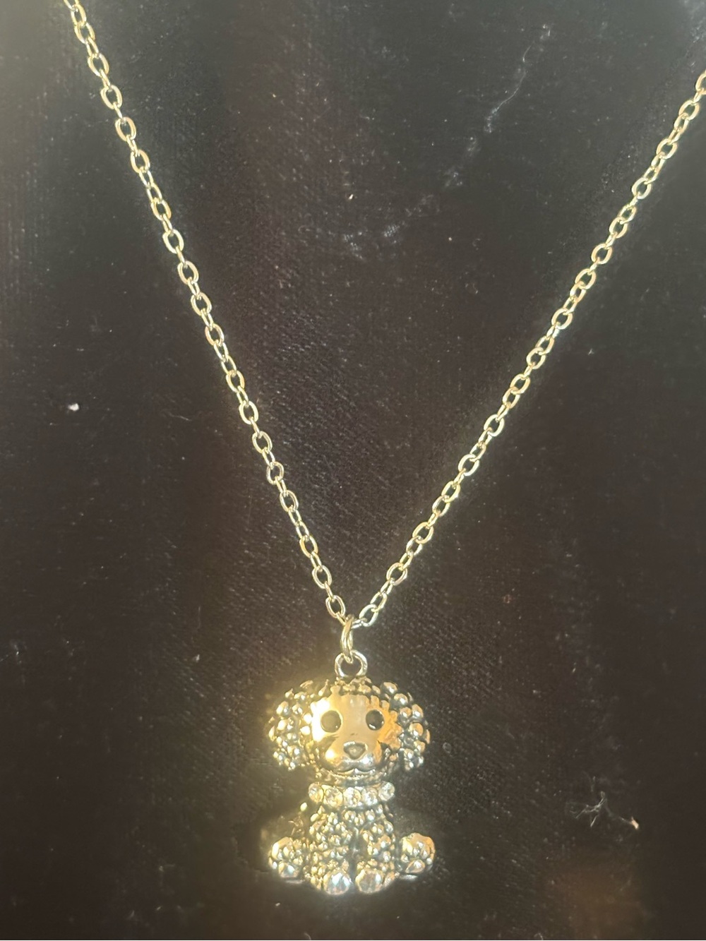 Silver Poodle Pendant Necklace - Women Jewelry